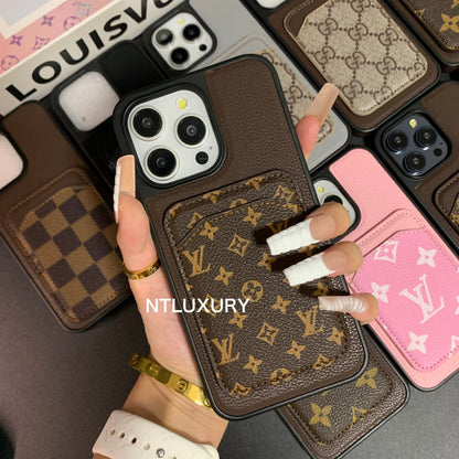 Funda para teléfono con diseño de bolsillo para tarjetas MagSafe (Pequeño amor)