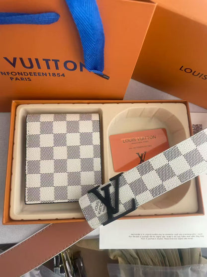 2 Set Buckle Love Belt & Wallet with Packaging
