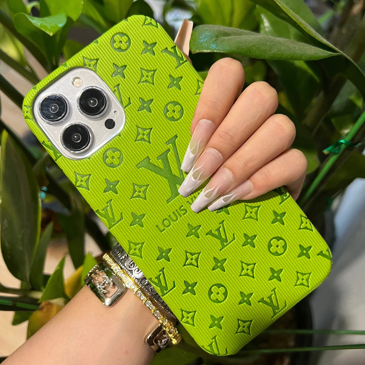 Bunte Liebe Handyhülle (Chartreuse)