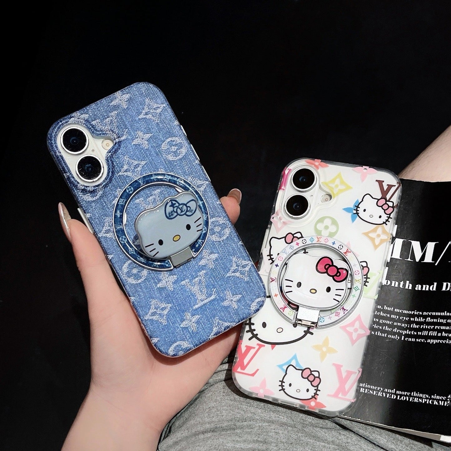 Cat Cowboy Love New MagSafe Design Phone Case with Magsafe Holder