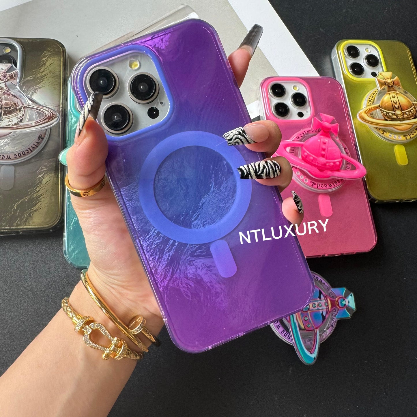 Fancy West Woo iPhone Case with MagSafe Holder