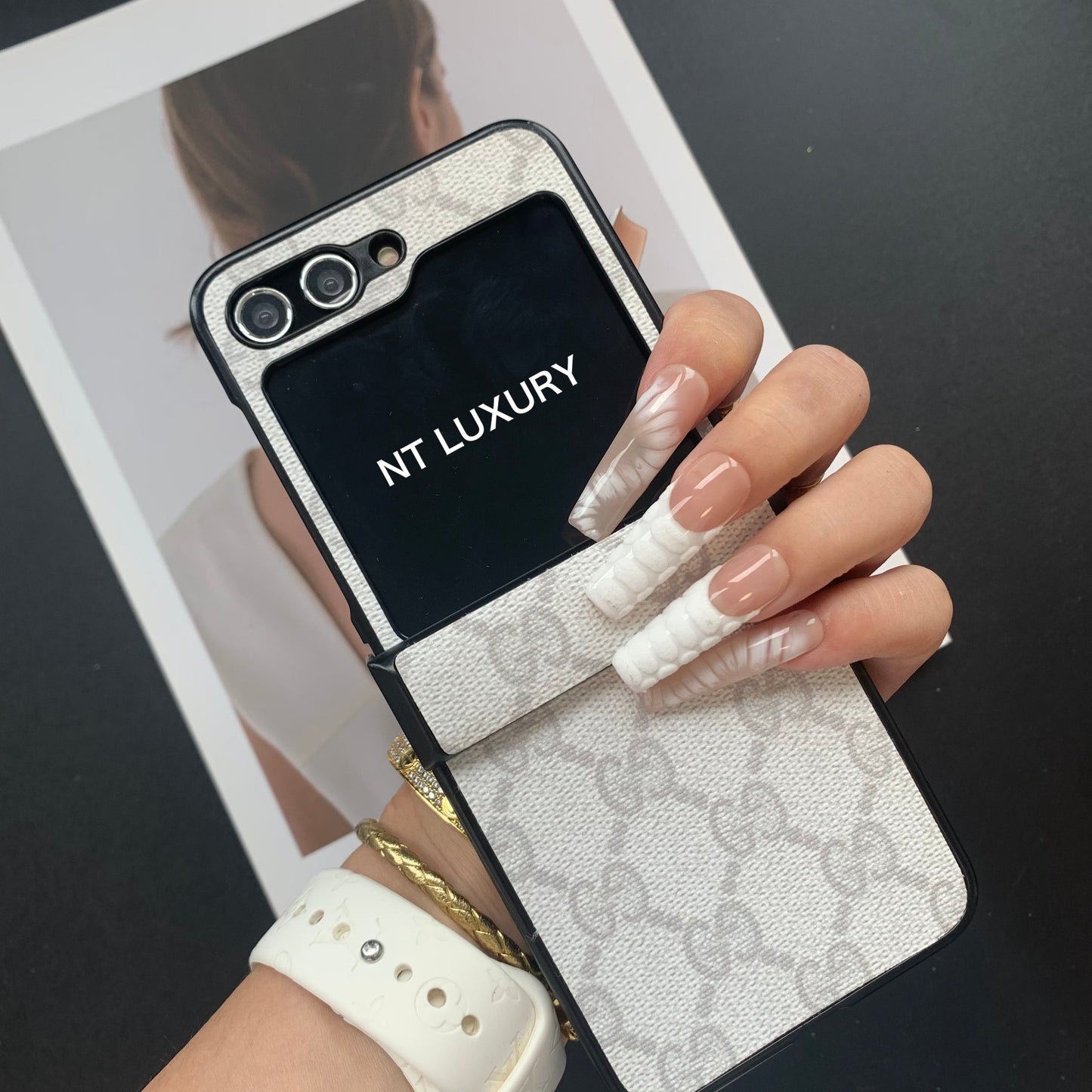 Traditional Floral Samsung Case For Z-Flip Series