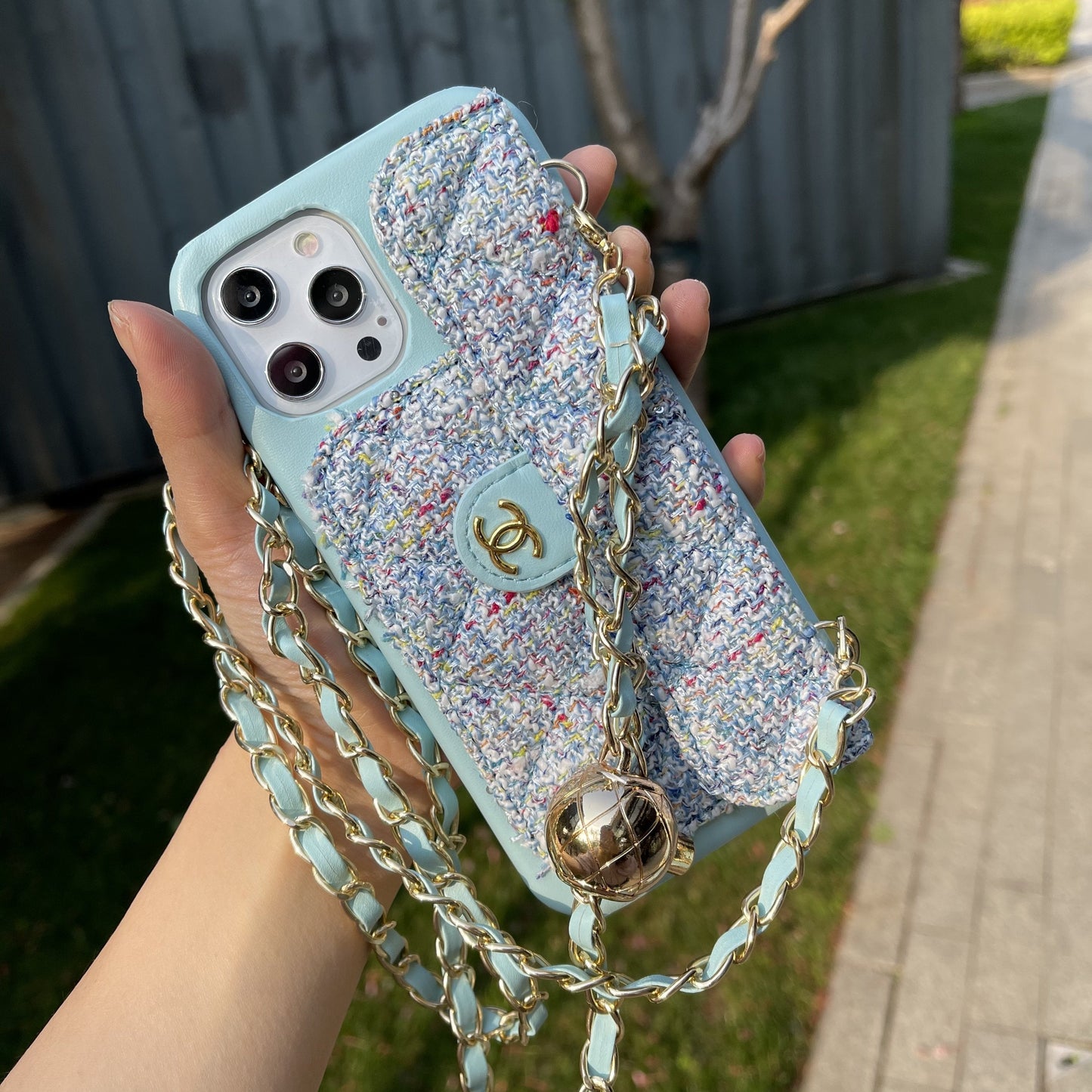 Latticed Girl Fancy Phone Case For iPhone
