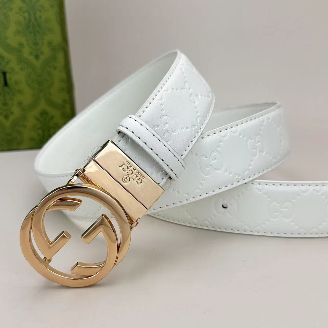 Circle Design Good Belt (White)