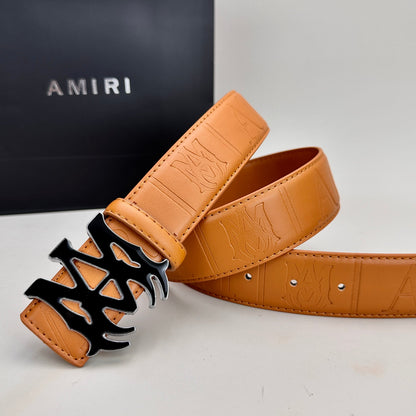 Ceinture AM classique (boucle noire et argentée)