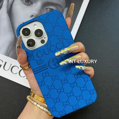 Coque de téléphone colorée au design élégant (Bleu)