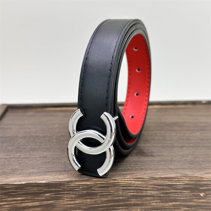 CC Women's Leather Belt (Black)