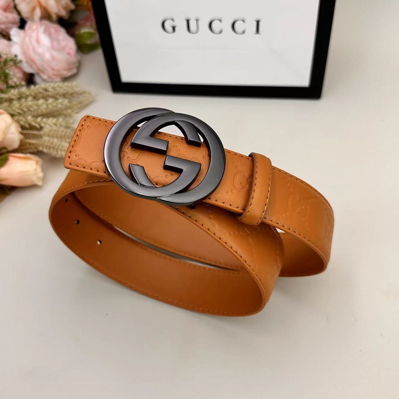 Classic Colored Good Belt (Metal gray Buckle)