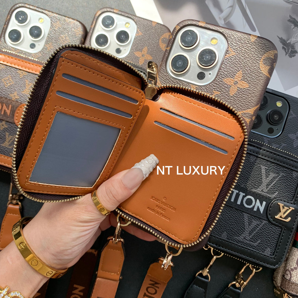 Unique Purse Design Phone Case with Stripe (3 Set)