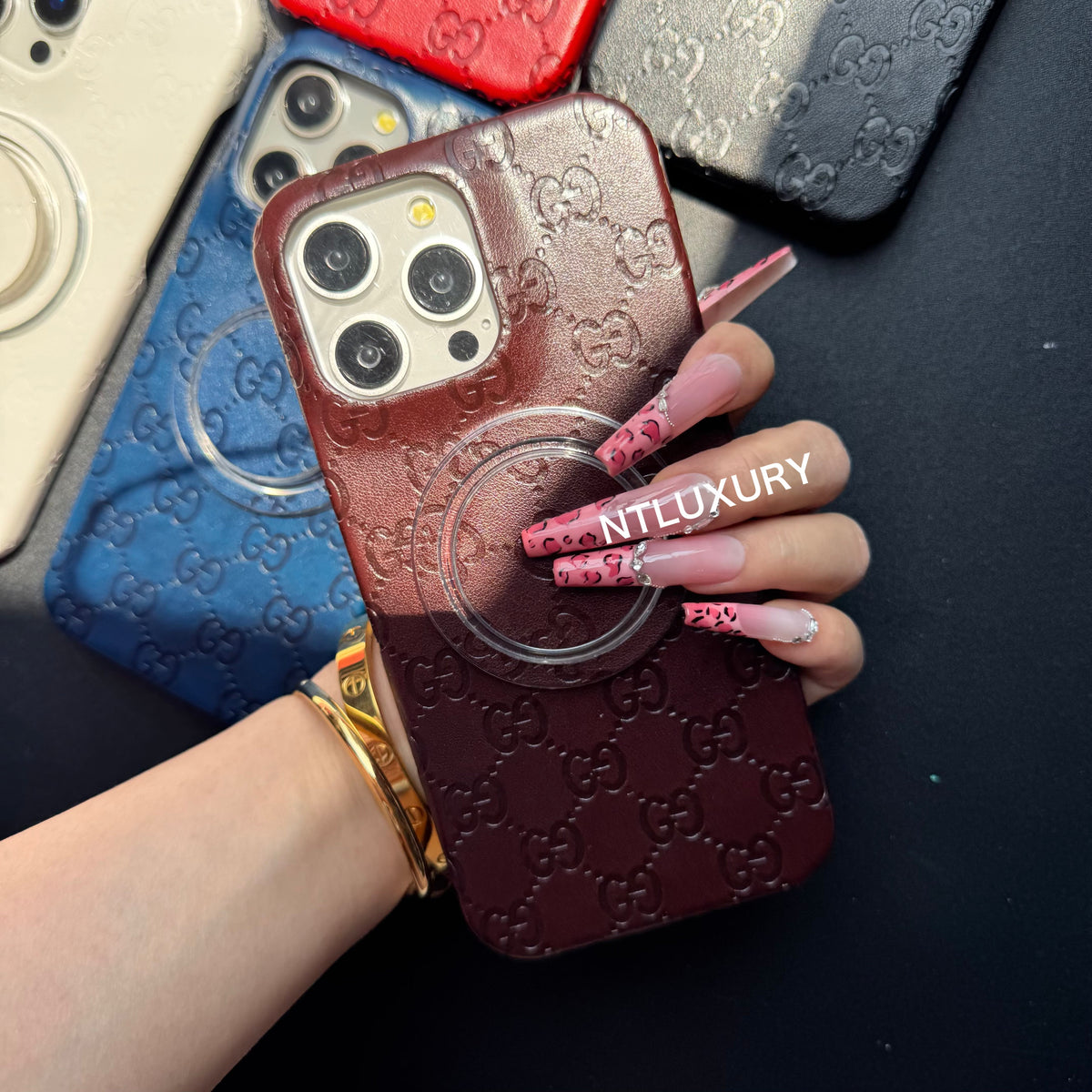 Coque iPhone "Full Press Love" avec support MagSafe