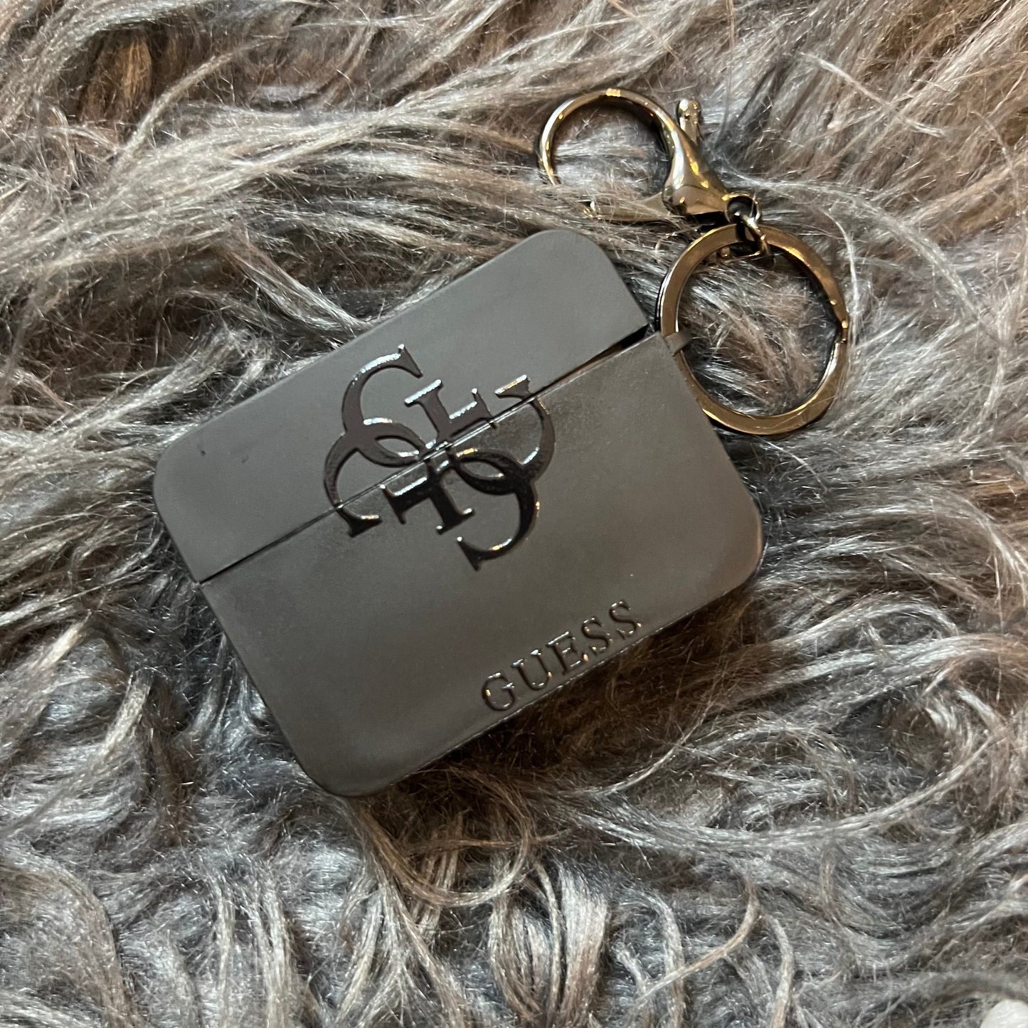Black Trendy Airpods Case (L GU)