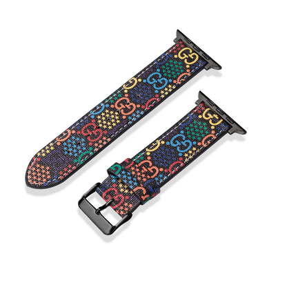 Cinturino classico in pelle fatto a mano per Apple Watch