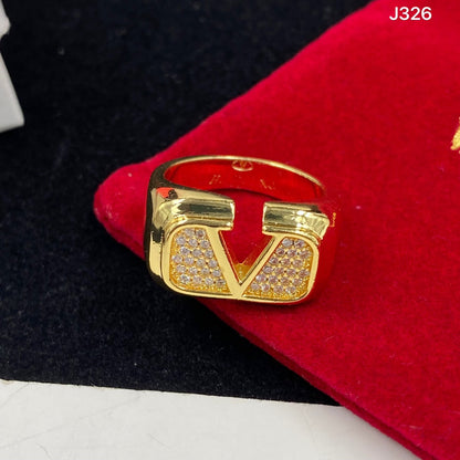 Anello con logo diamante