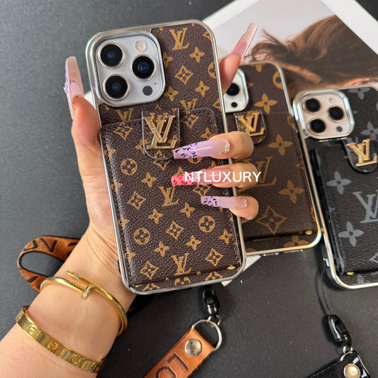 Silver Side Love Design For iPhone with Rope