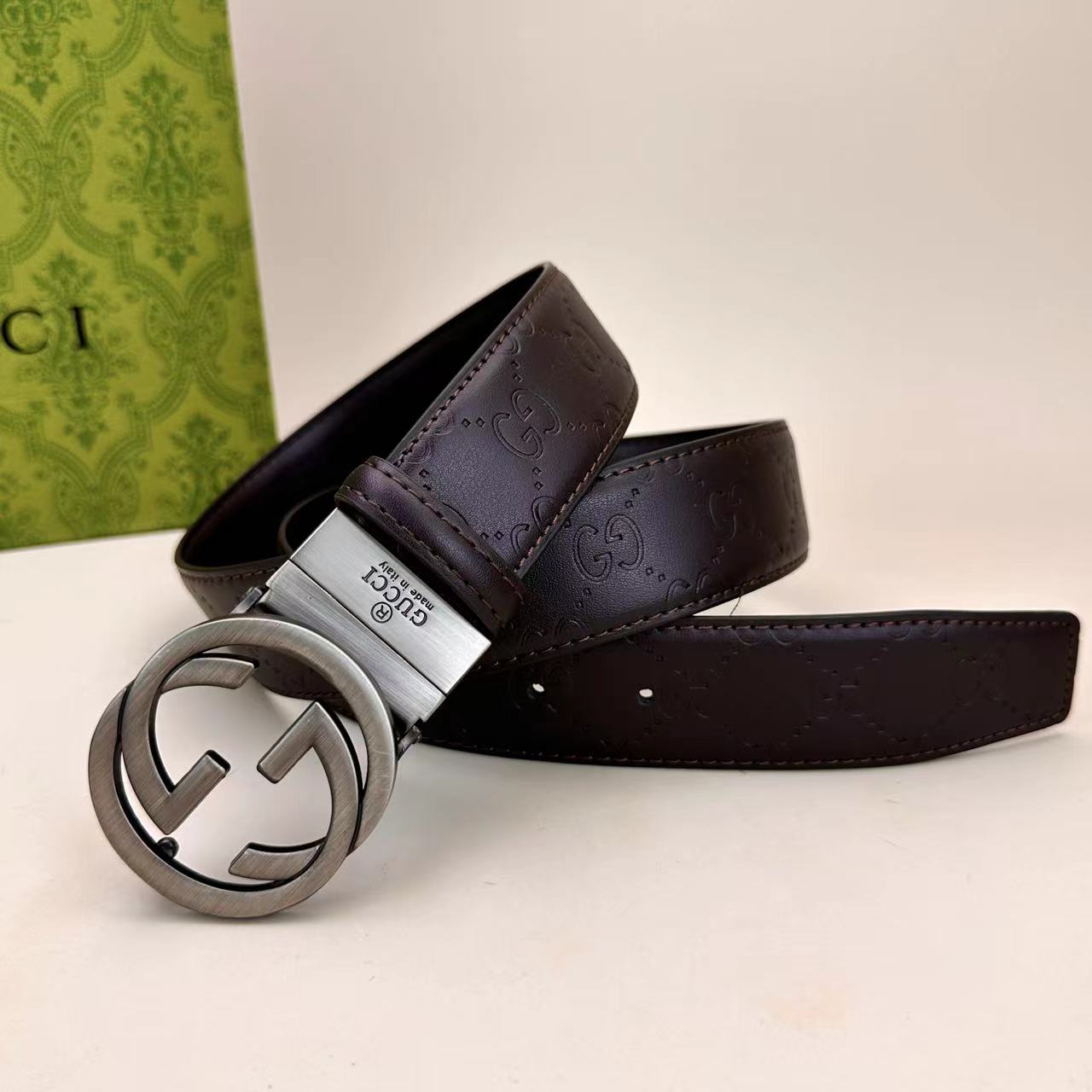 Circle Design Good Belt (Grey)