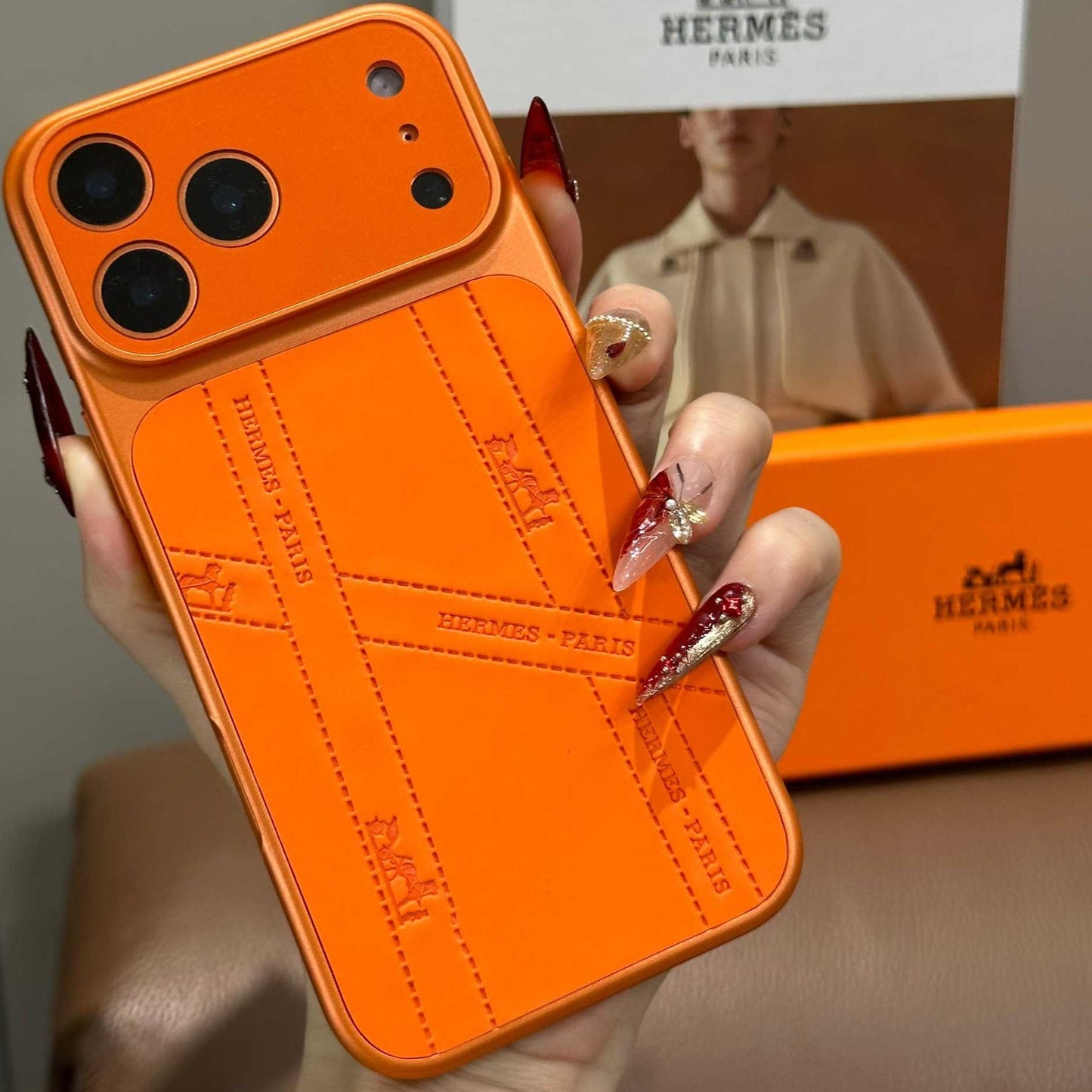 Orangensaft-Handyhülle im ausgefallenen Design