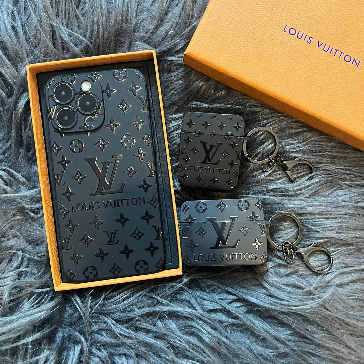 Schwarze Trendy Handyhülle (Big Love)