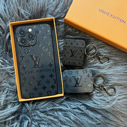 Coque de Téléphone Noire Tendance (Grand Amour pour le Rouge)