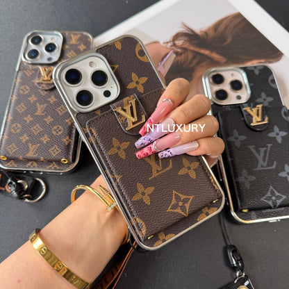 Silver Side Love Design For iPhone with Rope