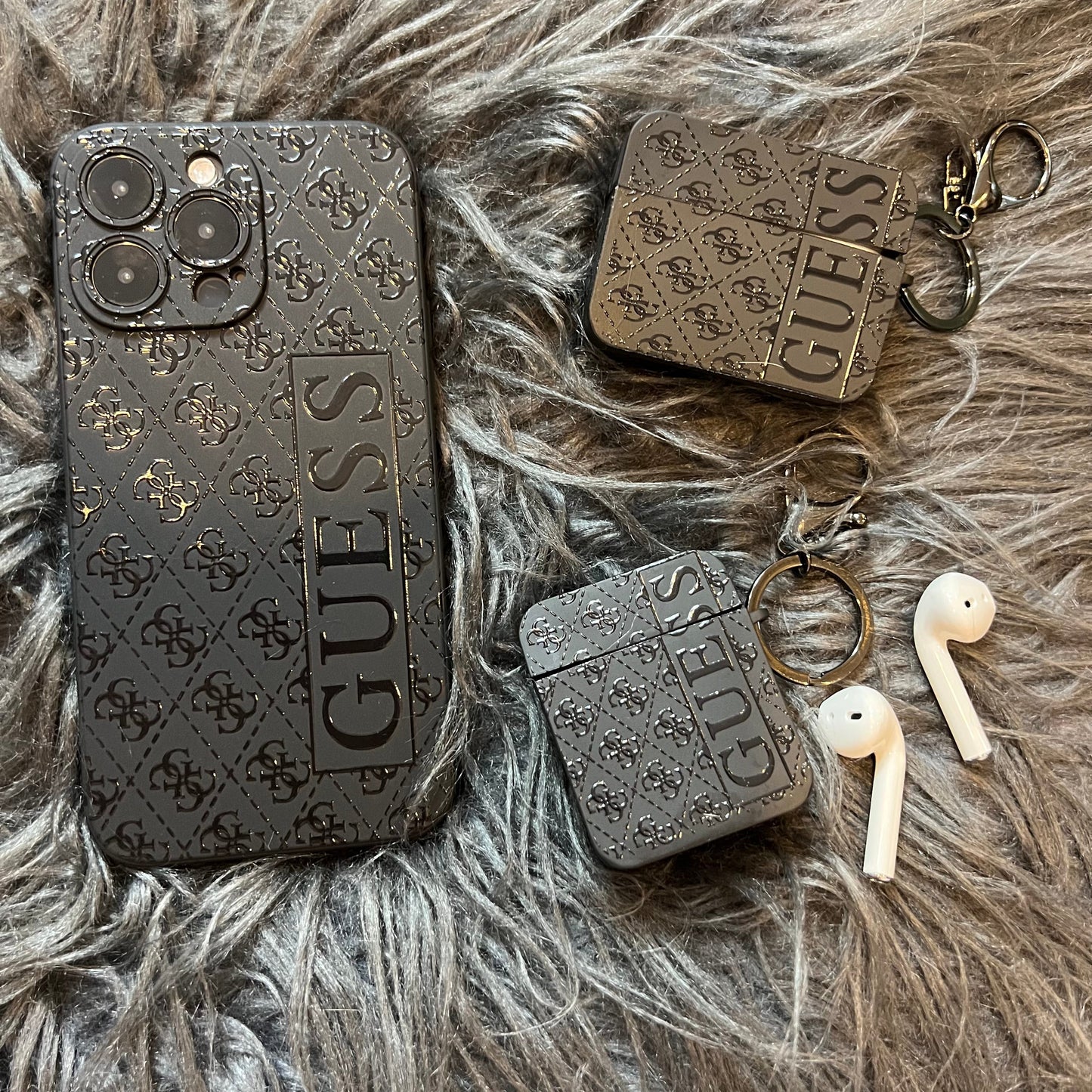 Black Trendy Phone Case (S GU)
