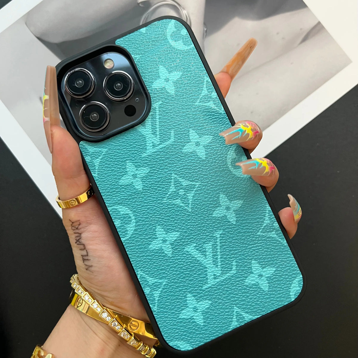 Traditional Colorful Design iPhone Case (Yellow)