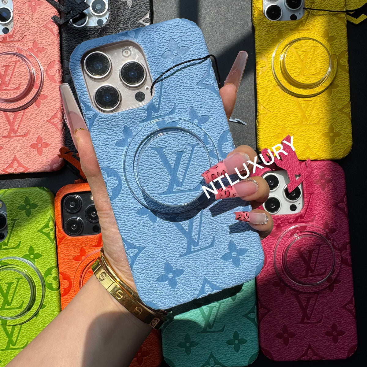 Rainbow Love iPhone Case with Magsafe Holder (Magsafe Case)