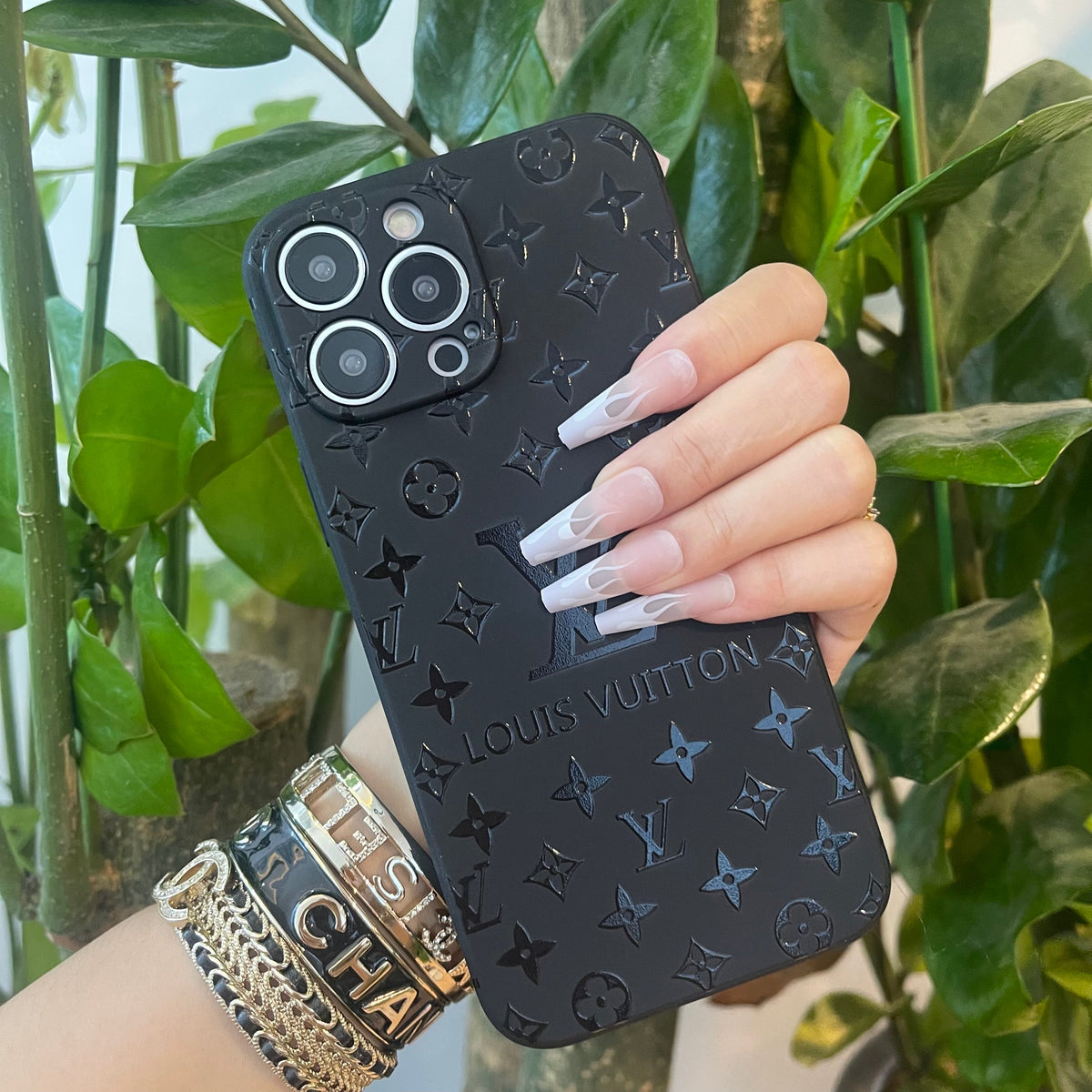 Schwarze Trendy Handyhülle (Big Love)