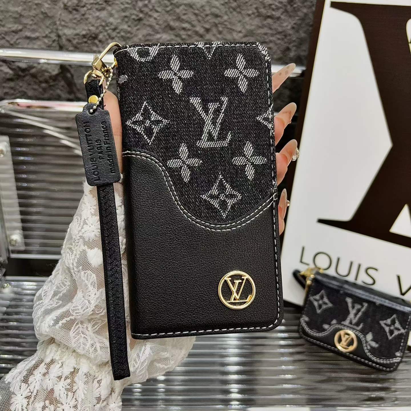 Denim Love Purse Design Phone Case