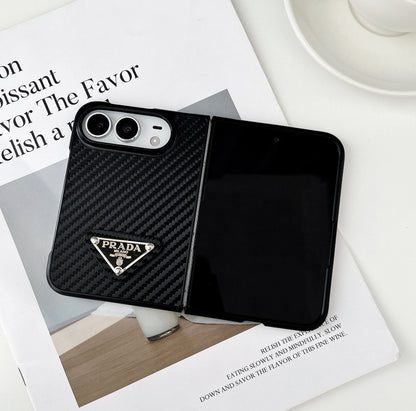 PD Imitating Carbon Fiber Design Phone Case For iPhone Duo