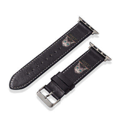 Cinturino classico in pelle fatto a mano per Apple Watch