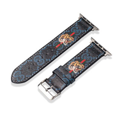 Cinturino classico in pelle fatto a mano per Apple Watch
