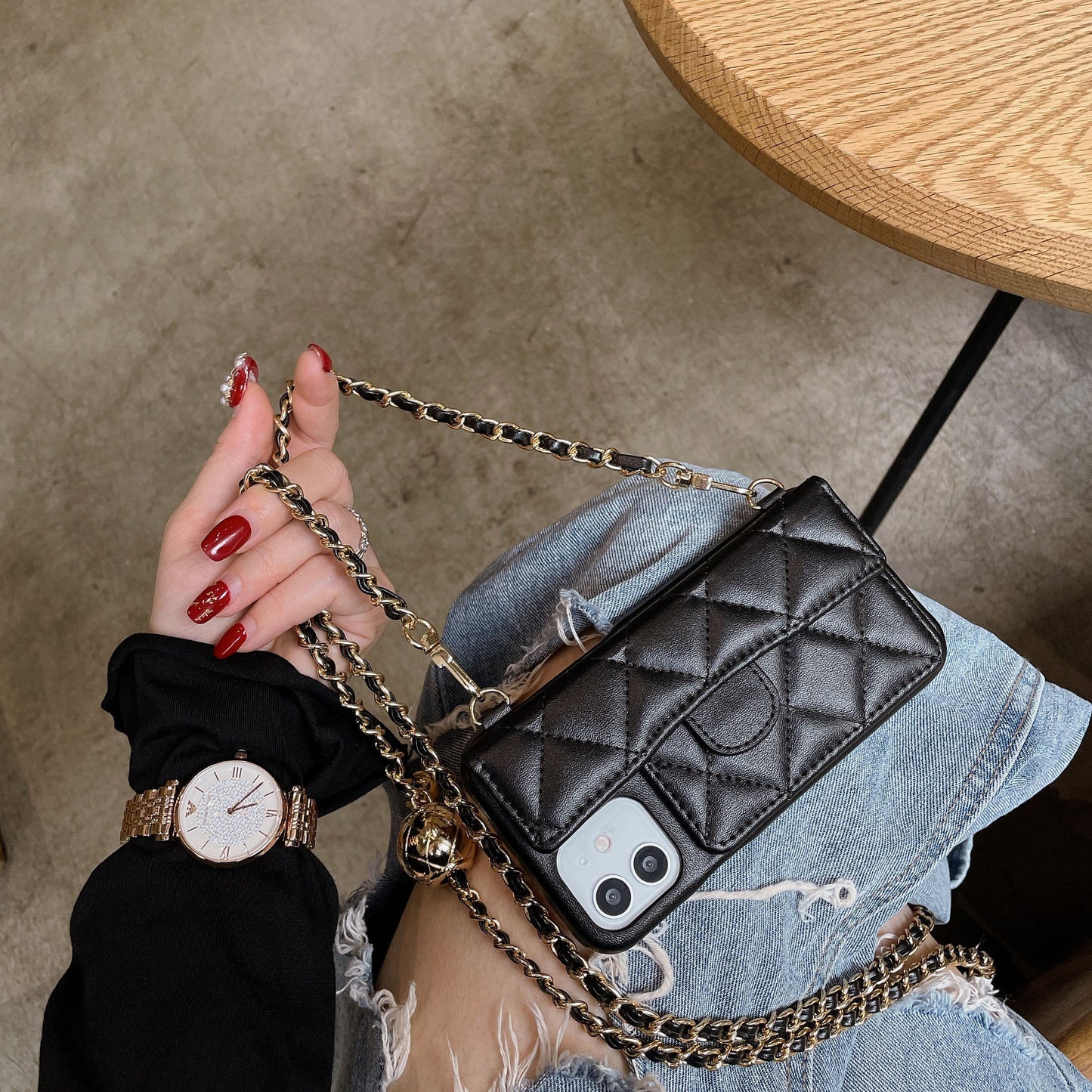 Trendy Leather card iPhone Case