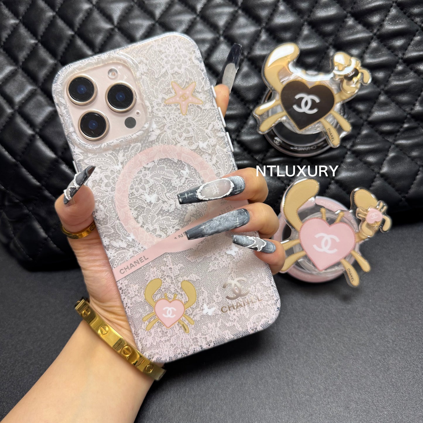 Cute Crab Phone Case with MagSafe Holder