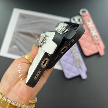 Custodia per Samsung Glitter C con cinturino in vita