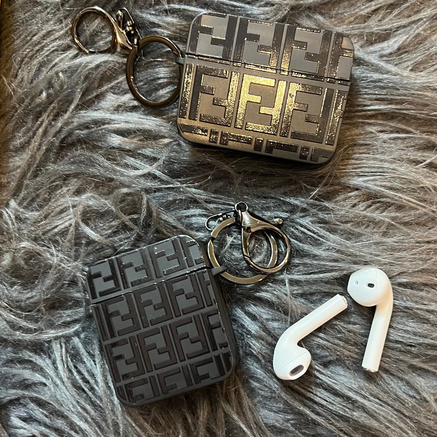Black Trendy Airpods Case (Fancy)