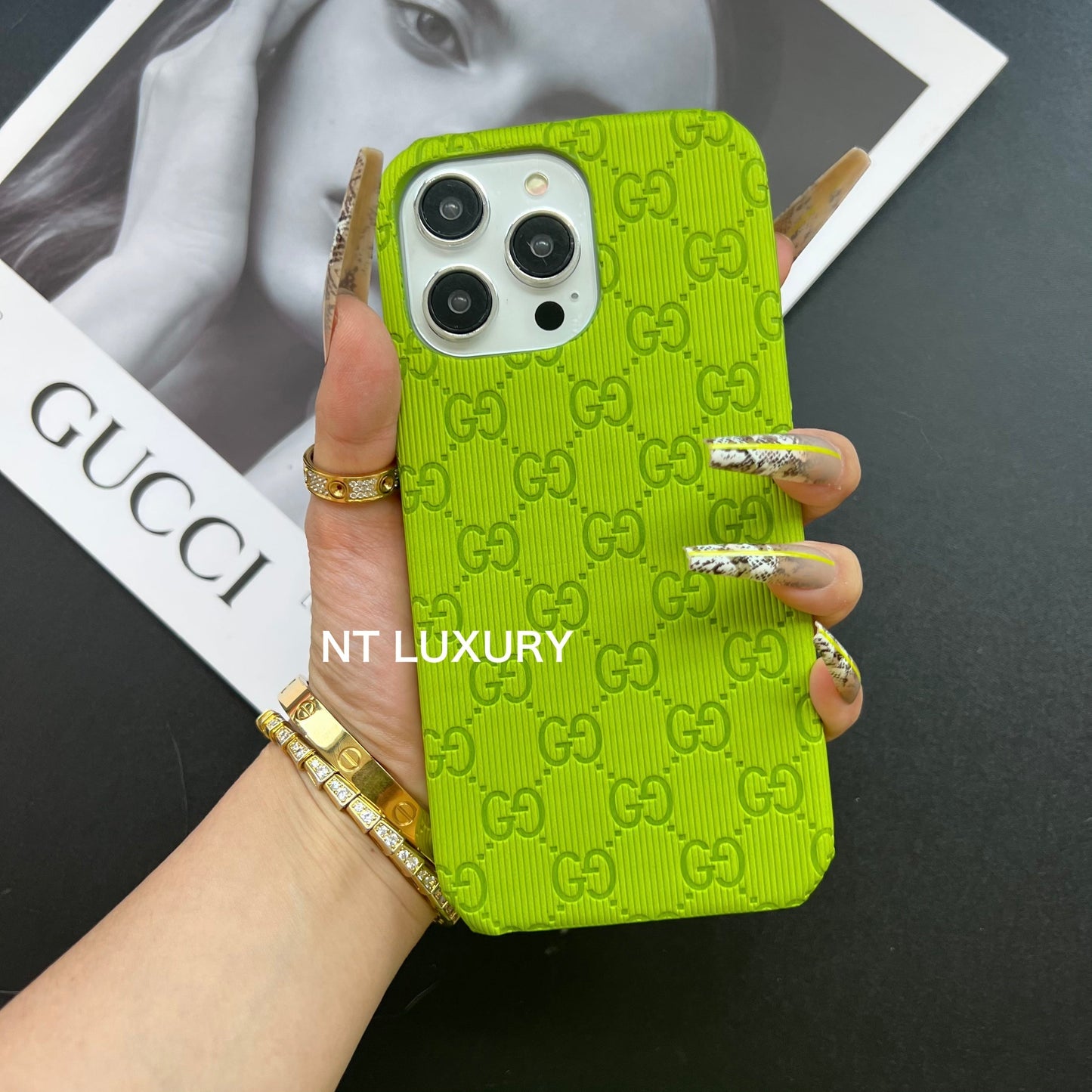 Colorful Full Good Design Phone Case (Light Green)