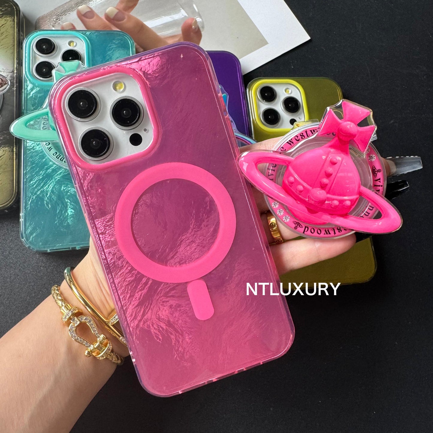 Fancy West Woo iPhone Case with MagSafe Holder