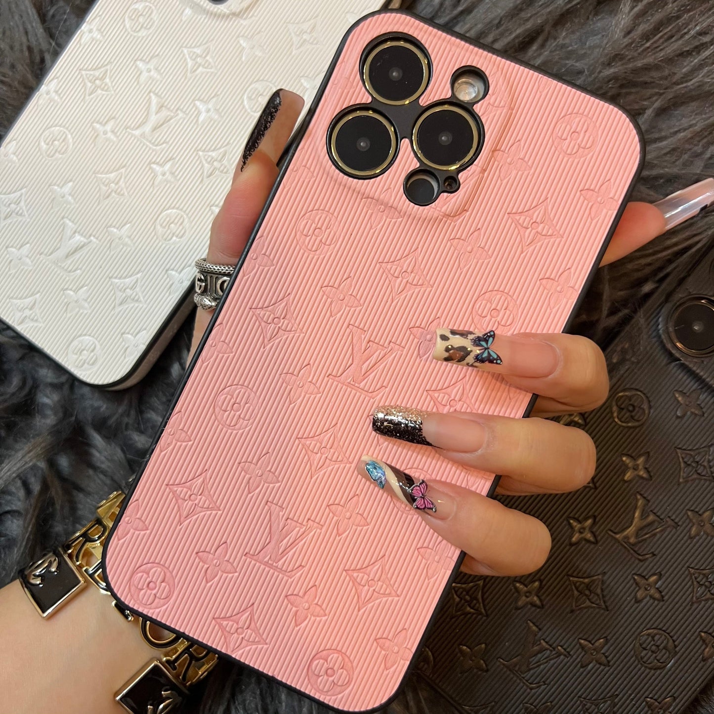 Colorful Love Phone Case With Camera Protection