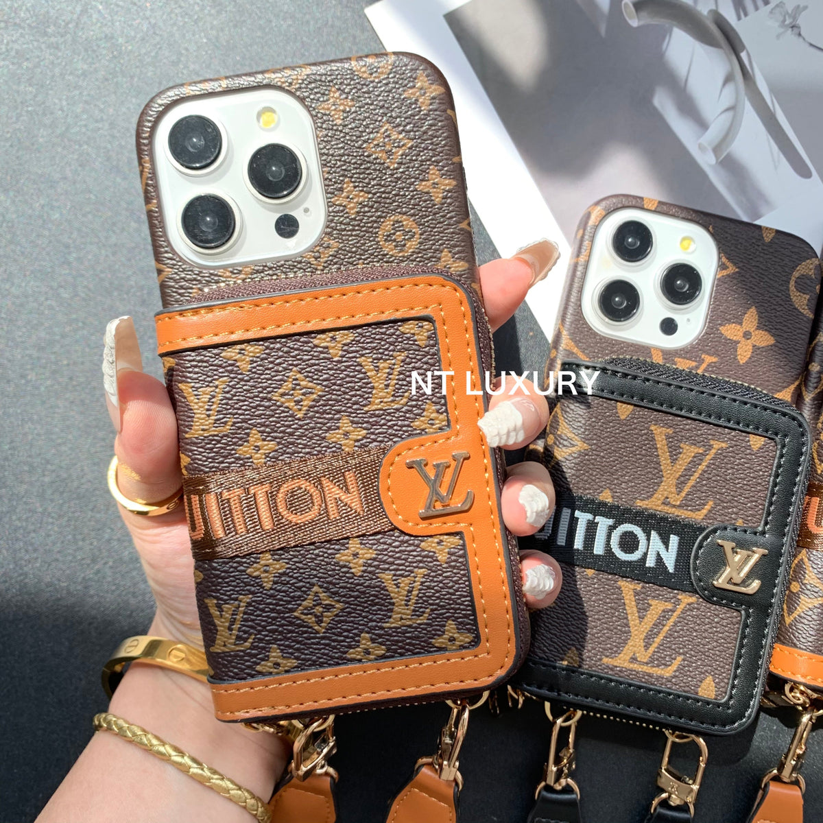 Unique Purse Design Phone Case with Stripe (3 Set)
