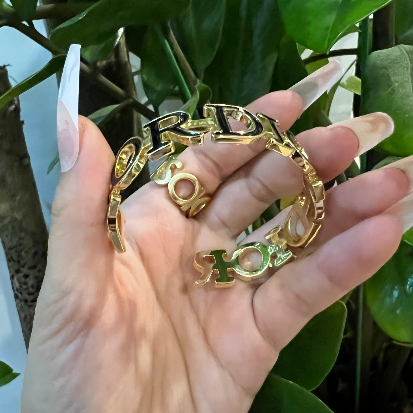 Black D Bracelet
