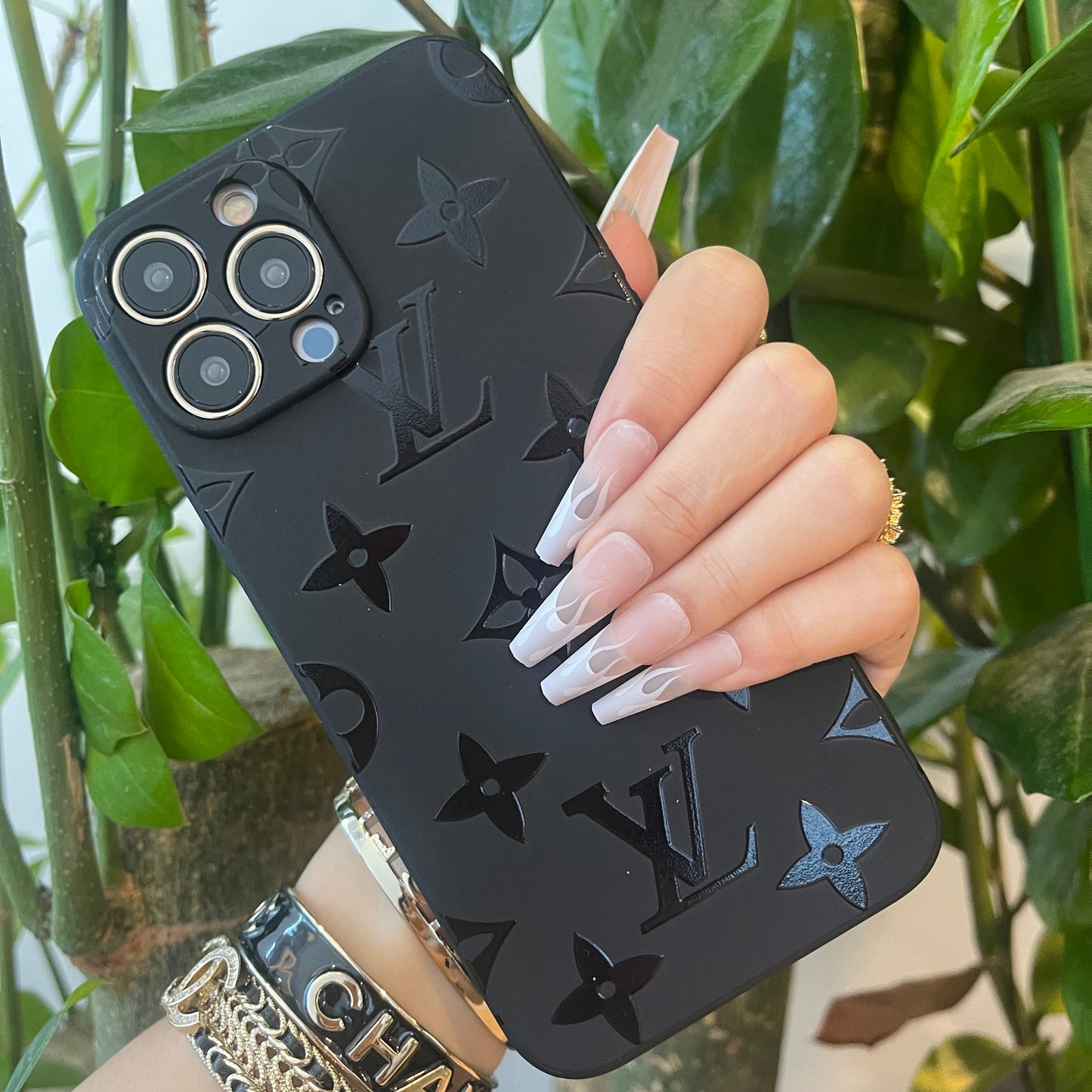 Black Trendy Phone Case (M Love)