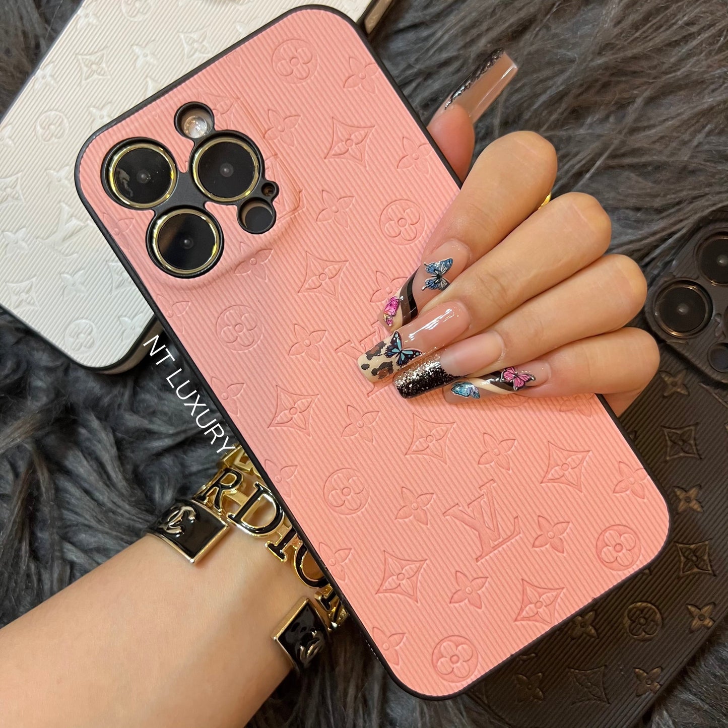 Colorful Love Phone Case With Camera Protection