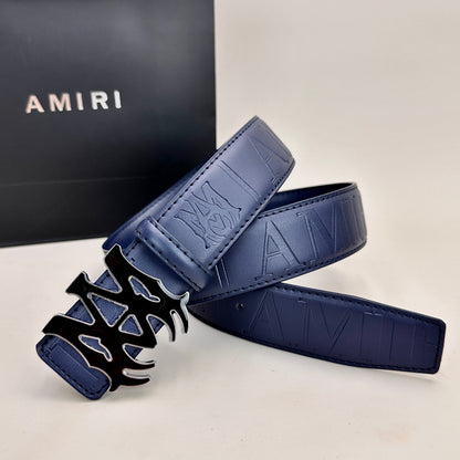 Ceinture AM classique (boucle noire et argentée)