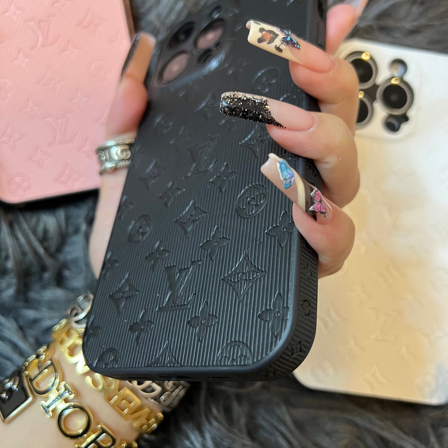 Colorful Love Phone Case With Camera Protection