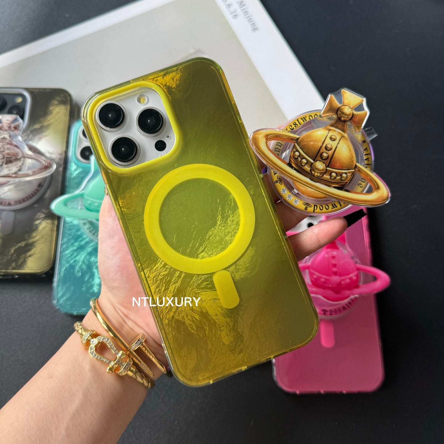 Fancy West Woo iPhone Case with MagSafe Holder