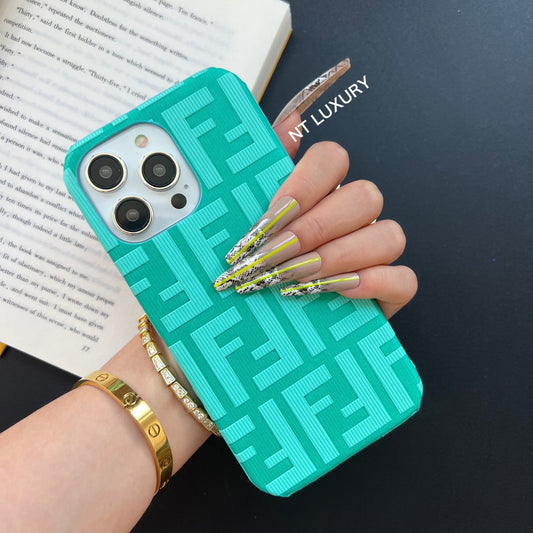 Coque de téléphone amusante et colorée (vert menthe)