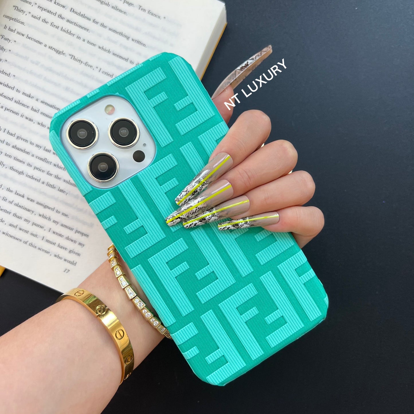 Coque Samsung amusante et colorée (vert menthe)