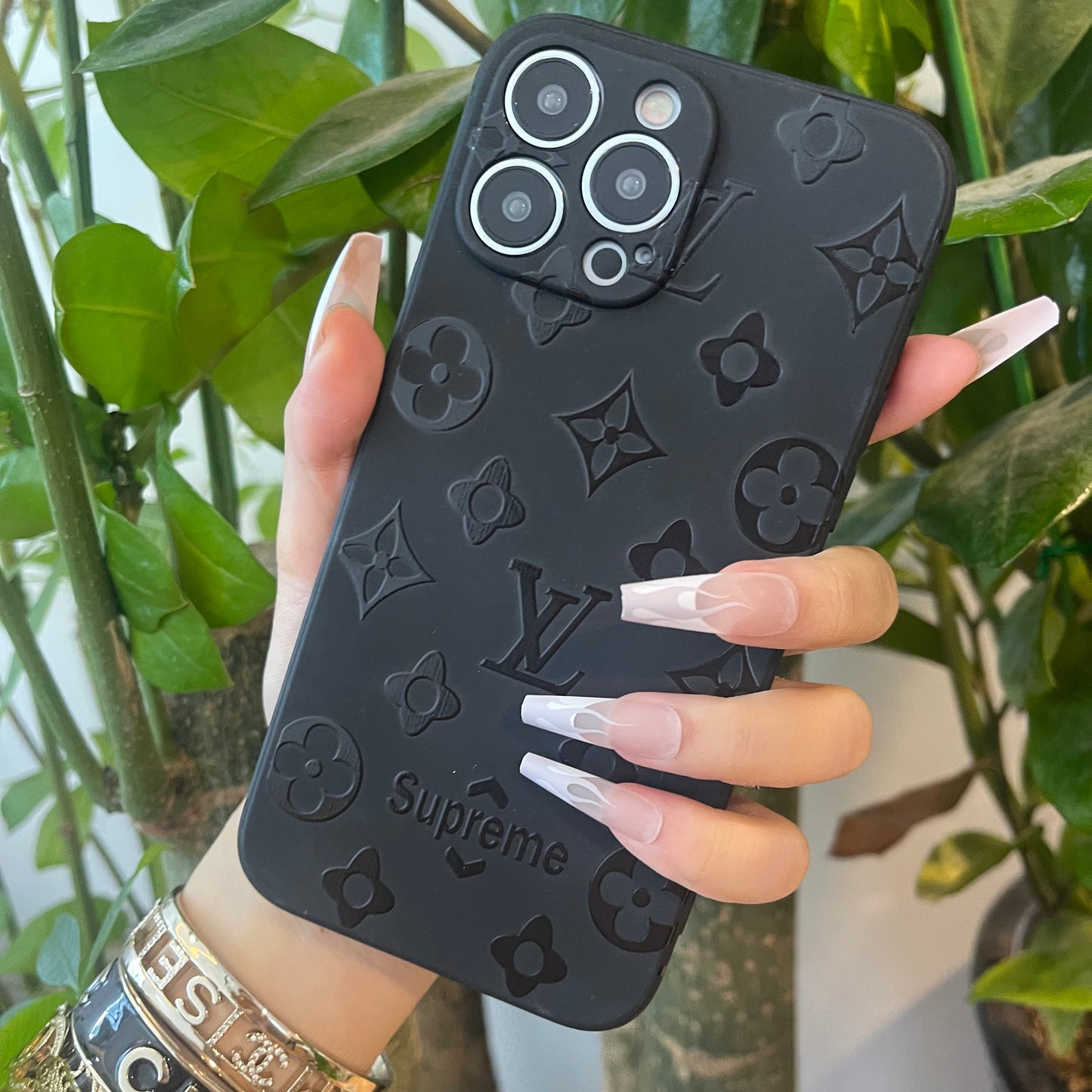 Black Trendy Phone Case ( Full M Love)