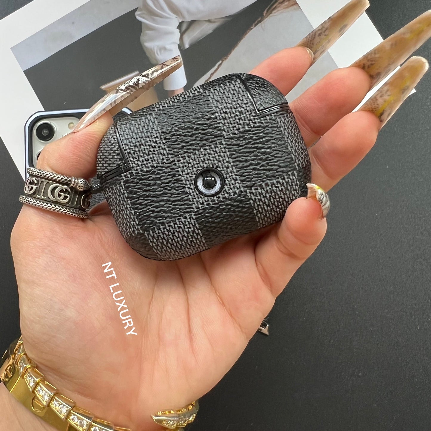 Traditional Touch Airpods Case (Grey)