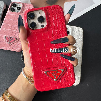Pure Crocodile Pattern Phone Case